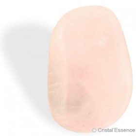 1 pierre d'énergie naturelle en cristal rose en forme de cœur de quartz rose  (taille : 350-390 g) : : Maison