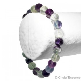 Bracelet étude en perles de 8 mm. Fluorite et sodalite