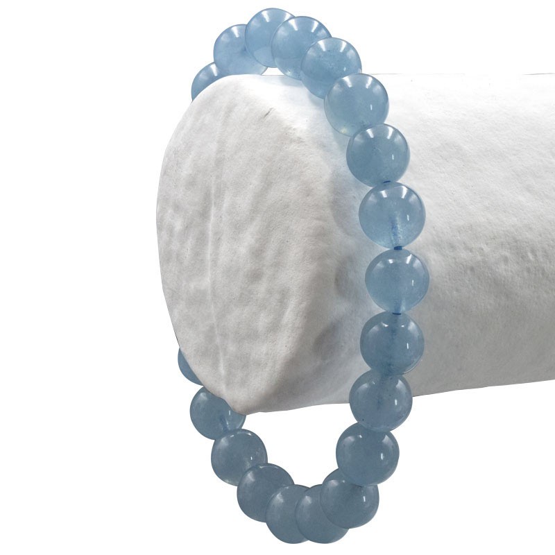 Bracelet de pierres précieuses bleu aigue-marine