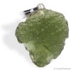 Moldavite brut en pendentif, moldavite naturelle authentique