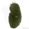 Moldavite en pendentif, pierre d'ouverture du coeur, authentique et naturelle