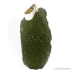 Moldavite en pendentif, pierre d'ouverture du coeur