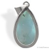 Larimar taillée cabochon pendentif, pierre de paix intérieure