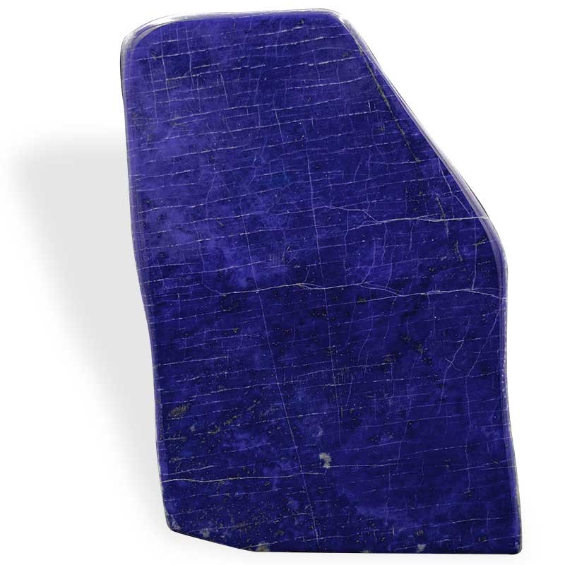 Plaque polie Lapis-lazuli, pièce unique, pierre de l'amitié et du 6e chakra.