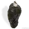 Moldavite pendentif argent, pierre de cœur