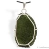 Pendentif Moldavite, pierre d'ouverture du cœur, et d'ouverture à la vie