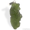 Moldavite brut en pendentif, moldavite naturelle authentique