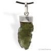 Moldavite pendentif argent, pierre de cœur par excellence, pierre d'ouverture à la vie