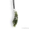 Moldavite de Nesmen Forest, pendentif argent, très rare, 4,04 g