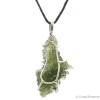 Moldavite de Nesmen Forest, pendentif argent, très rare, 4,04 g