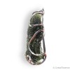 Pendentif en Moldavite authentique. La Moldavite est par excellence la pierre d’ouverture du cœur