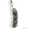 Pendentif en Moldavite authentique. La Moldavite est par excellence la pierre d’ouverture du cœur, d’ouverture à la vie.