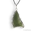 Pendentif en Moldavite authentique, la pierre d’ouverture du cœur