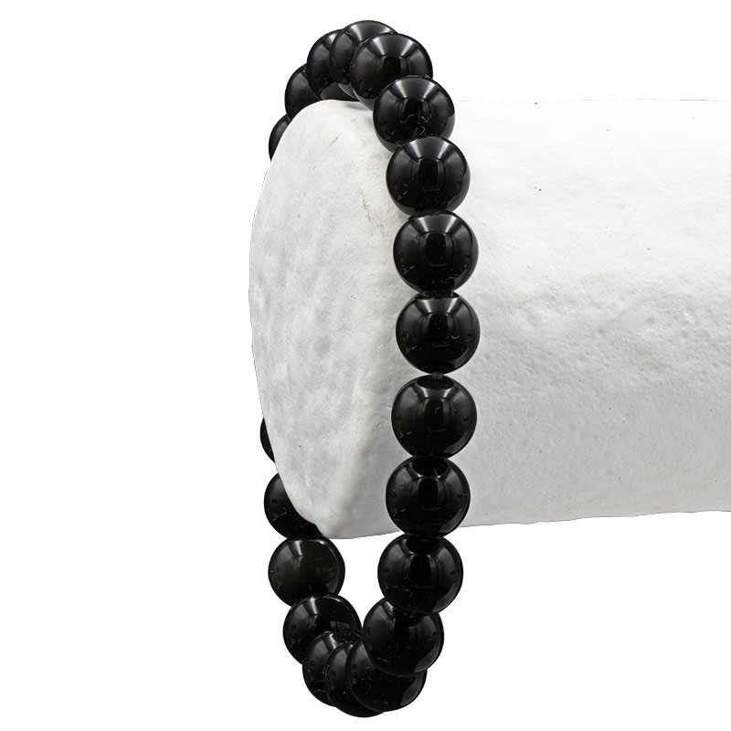 Obsidienne Arc-en-Ciel (ou Œil Céleste), bracelet perles 8 mm